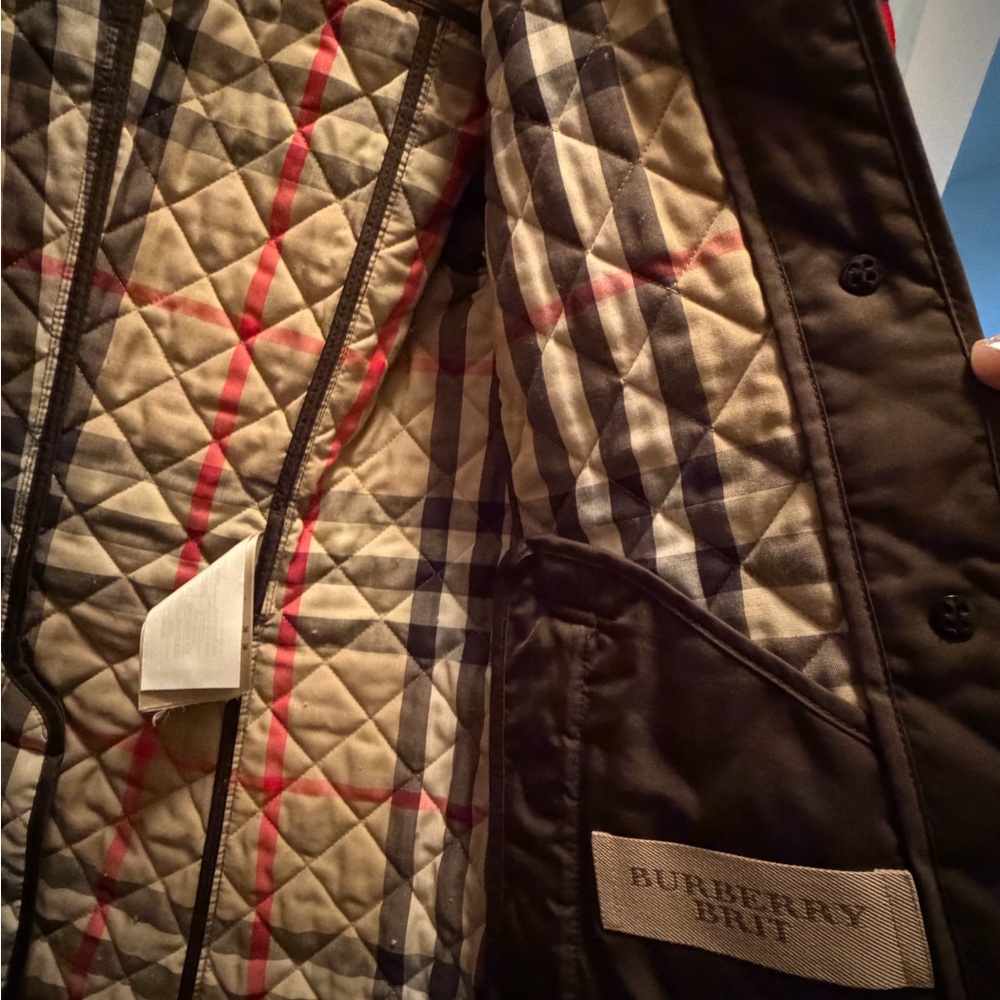 Quilted Button-Front Jacket in Olive - image 5